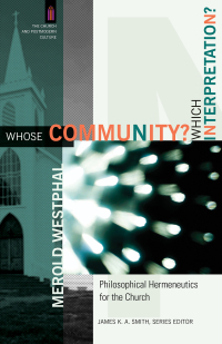 Imagen de portada: Whose Community? Which Interpretation? 9780801031472