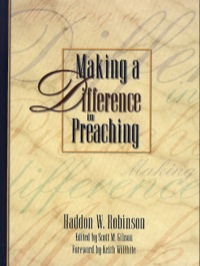 Cover image: Making a Difference in Preaching 9780801090929