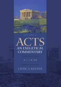 Imagen de portada: Acts: An Exegetical Commentary 9780801048371