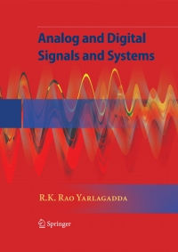 Cover image: Analog and Digital Signals and Systems 9781441900333