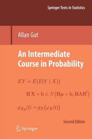 Cover image: An Intermediate Course in Probability 2nd edition 9781441901613