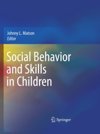 Cover image: Social Behavior and Skills in Children 9781441902337