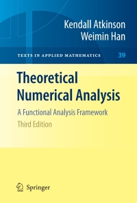 Titelbild: Theoretical Numerical Analysis 3rd edition 9781441931993