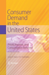 Cover image: Consumer Demand in the United States 3rd edition 9781441905093