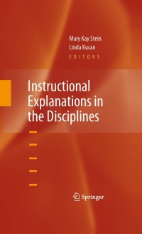 Cover image: Instructional Explanations in the Disciplines 1st edition 9781441905932