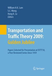 Imagen de portada: Transportation and Traffic Theory 2009: Golden Jubilee 1st edition 9781441908193