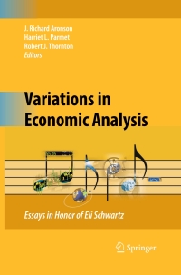 Titelbild: Variations in Economic Analysis 9781441911810