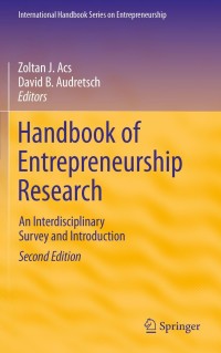 Cover image: Handbook of Entrepreneurship Research 2nd edition 9781441911902