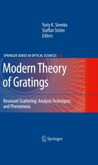 Imagen de portada: Modern Theory of Gratings 1st edition 9781441911995