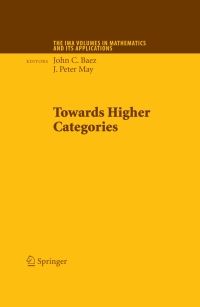 Imagen de portada: Towards Higher Categories 1st edition 9781441915238