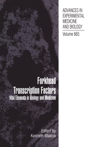 Cover image: Forkhead Transcription Factors 1st edition 9781441915986