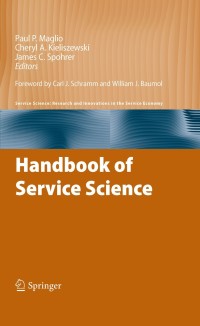 Cover image: Handbook of Service Science 1st edition 9781441916273