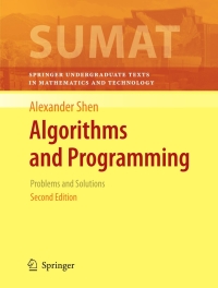 Cover image: Algorithms and Programming 2nd edition 9781441917478