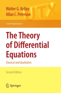 Cover image: The Theory of Differential Equations 2nd edition 9781441957825