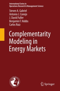 Titelbild: Complementarity Modeling in Energy Markets 9781441961228