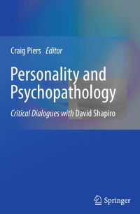 Titelbild: Personality and Psychopathology 9781441962133