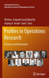 Immagine di copertina: Profiles in Operations Research 1st edition 9781441962805