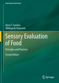 Cover image: Sensory Evaluation of Food 2nd edition 9781441964878