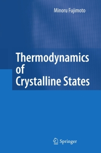 Cover image: Thermodynamics of Crystalline States 9781441966872