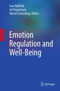 Cover image: Emotion Regulation and Well-Being 9781441969521