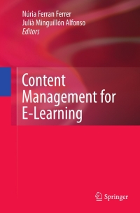 Cover image: Content Management for E-Learning 9781441969583