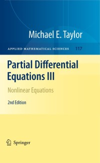 Cover image: Partial Differential Equations III 2nd edition 9781461427414