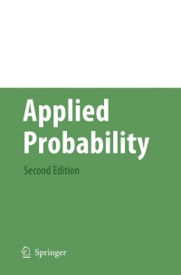 Cover image: Applied Probability 2nd edition 9781441971647