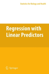 Omslagafbeelding: Regression with Linear Predictors 9781441971692