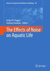 Cover image: The Effects of Noise on Aquatic Life 9781441973108