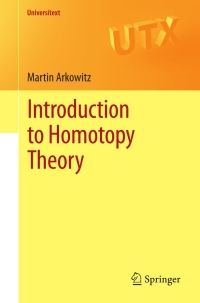 Cover image: Introduction to Homotopy Theory 9781441973283