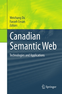 Imagen de portada: Canadian Semantic Web 9781441973344