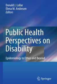 Imagen de portada: Public Health Perspectives on Disability 9781441973405