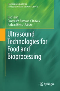 Titelbild: Ultrasound Technologies for Food and Bioprocessing 9781441974716