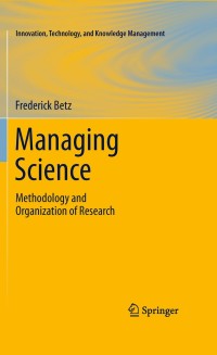 Cover image: Managing Science 9781441974877