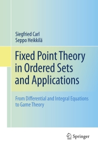 Cover image: Fixed Point Theory in Ordered Sets and Applications 9781441975843