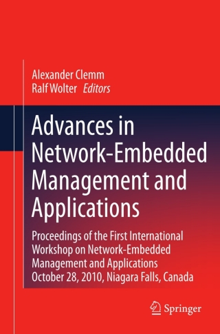 Cover image: Advances in Network-Embedded Management and Applications 9781441977526