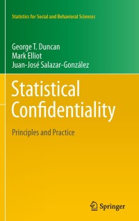 Cover image: Statistical Confidentiality 9781461428374