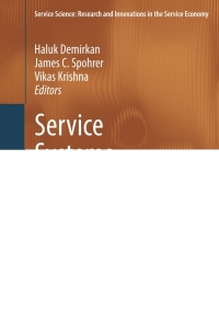 表紙画像: Service Systems Implementation 9781441979032