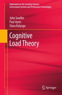 Titelbild: Cognitive Load Theory 9781441981257