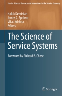 Cover image: The Science of Service Systems 9781441982698