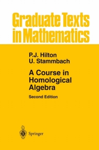 Cover image: A Course in Homological Algebra 2nd edition 9781461264385