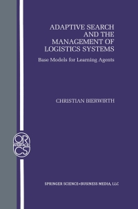 Titelbild: Adaptive Search and the Management of Logistic Systems 9780792377047