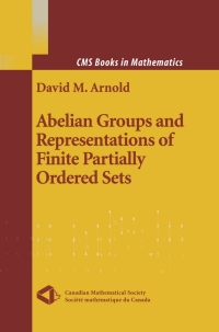 Imagen de portada: Abelian Groups and Representations of Finite Partially Ordered Sets 9781461264620