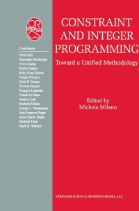 Imagen de portada: Constraint and Integer Programming 1st edition 9781402075834