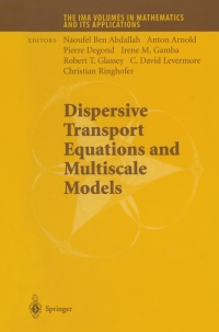 Cover image: Dispersive Transport Equations and Multiscale Models 1st edition 9780387404967