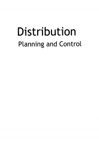 صورة الغلاف: Distribution Planning and Control 2nd edition 9781402076862