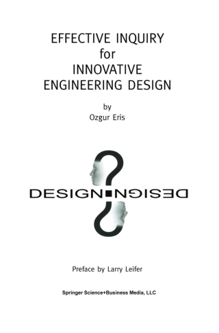 Imagen de portada: Effective Inquiry for Innovative Engineering Design 9781461347293