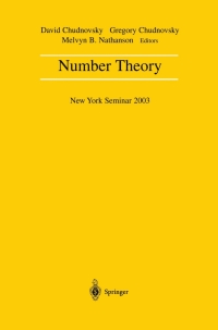 Cover image: Number Theory 1st edition 9780387406558