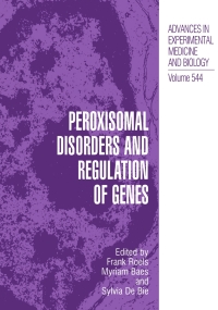 Imagen de portada: Peroxisomal Disorders and Regulation of Genes 1st edition 9780306481741