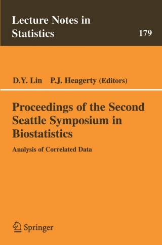 Imagen de portada: Proceedings of the Second Seattle Symposium in Biostatistics 9780387208626
